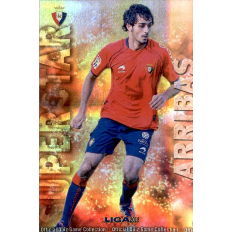 Arribas Superstar Brillo Rayas Horizontales Osasuna 187 Las Fichas de la Liga 2013 Official Quiz Game Collection