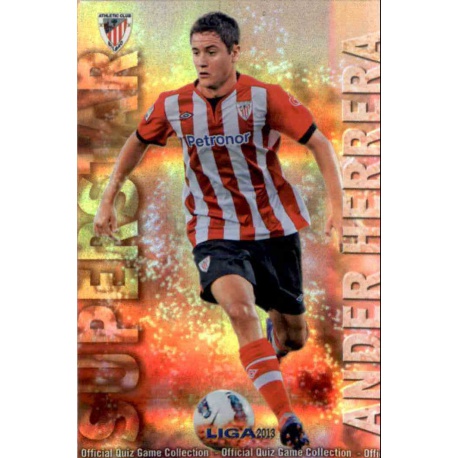 Ander Herrera Superstar Brillo Rayas Horizontales Athletic Club 267 Las Fichas de la Liga 2013 Official Quiz Game Collection