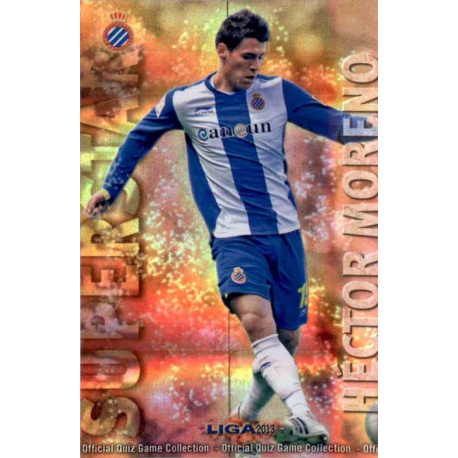 Héctor Moreno Superstar Brillo Rayas Horizontales Espanyol 375 Las Fichas de la Liga 2013 Official Quiz Game Collection