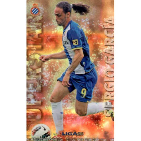 Sergio García Superstar Brillo Rayas Horizontales Espanyol 377 Las Fichas de la Liga 2013 Official Quiz Game Collection
