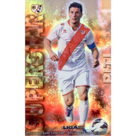 Piti Superstar Brillo Rayas Horizontales Rayo Vallecano 405 Las Fichas de la Liga 2013 Official Quiz Game Collection