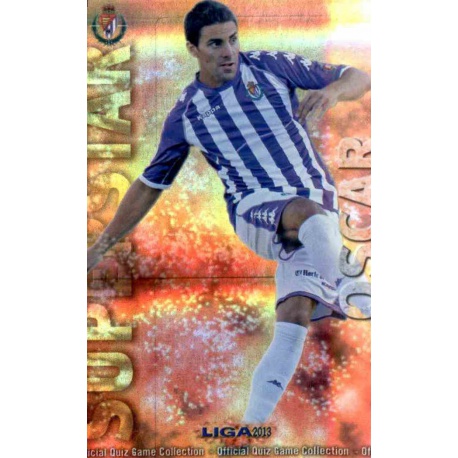 Óscar Superstar Brillo Rayas Horizontales Valladolid 537 Las Fichas de la Liga 2013 Official Quiz Game Collection