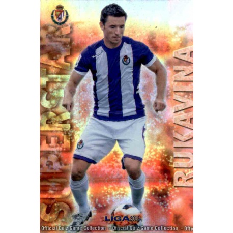 Rukavina Superstar Brillo Rayas Horizontales Valladolid 539 Las Fichas de la Liga 2013 Official Quiz Game Collection