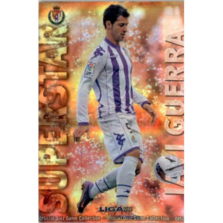 Javi Guerra Superstar Brillo Rayas Horizontales Valladolid 540 Las Fichas de la Liga 2013 Official Quiz Game Collection