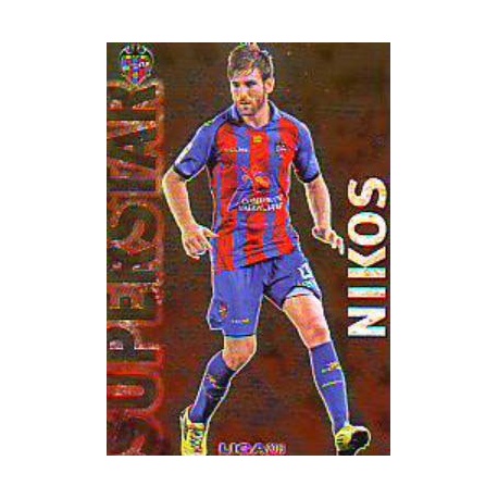 Nikos Superstar Brillo Liso Levante 158 Las Fichas de la Liga 2013 Official Quiz Game Collection