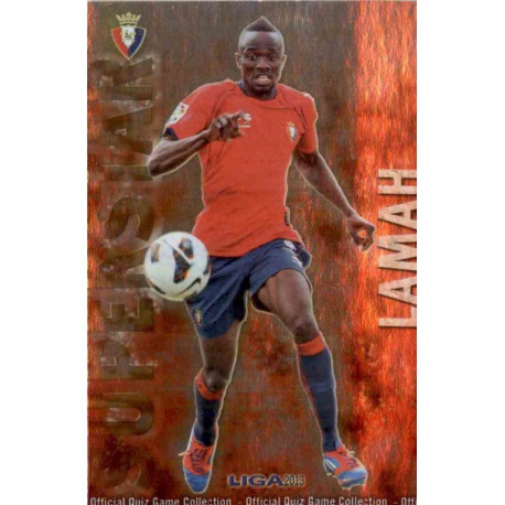 Lamah Superstar Brillo Liso Osasuna 185 Las Fichas de la Liga 2013 Official Quiz Game Collection