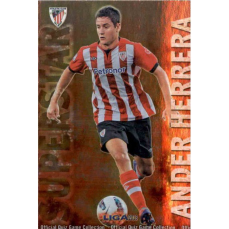 Ander Herrera Superstar Brillo Liso Athletic Club 267 Las Fichas de la Liga 2013 Official Quiz Game Collection