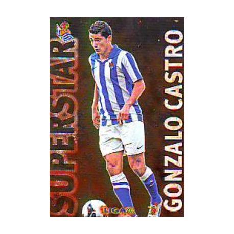 Gonzalo Castro Superstar Brillo Liso Real Sociedad 323 Las Fichas de la Liga 2013 Official Quiz Game Collection