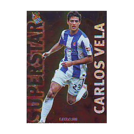 Carlos Vela Superstar Brillo Liso Real Sociedad 324 Las Fichas de la Liga 2013 Official Quiz Game Collection