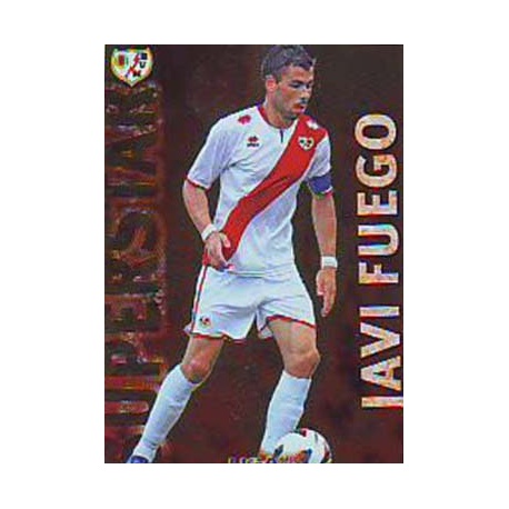 Javi Fuego Superstar Brillo Liso Rayo Vallecano 403 Las Fichas de la Liga 2013 Official Quiz Game Collection