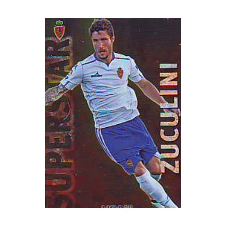 Zuculini Superstar Brillo Liso Zaragoza 429 Las Fichas de la Liga 2013 Official Quiz Game Collection