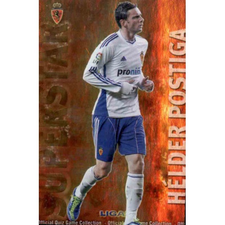 Helder Postiga Superstar Brillo Liso Zaragoza 431 Las Fichas de la Liga 2013 Official Quiz Game Collection