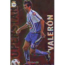 Valerón Superstar Brillo Liso Deportivo 484 Las Fichas de la Liga 2013 Official Quiz Game Collection