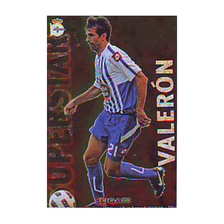 Valerón Superstar Brillo Liso Deportivo 484 Las Fichas de la Liga 2013 Official Quiz Game Collection