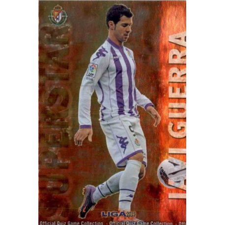 Javi Guerra Superstar Brillo Liso Valladolid 540 Las Fichas de la Liga 2013 Official Quiz Game Collection