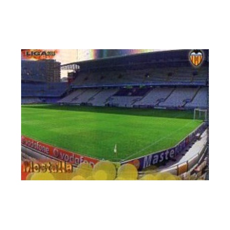 Mestalla Brillo Rayas Horizontales Valencia 56 Las Fichas de la Liga 2013 Official Quiz Game Collection