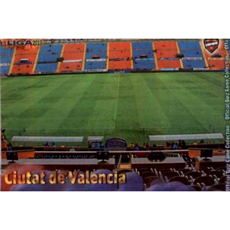 Ciutat de Valencia Brillo Rayas Horizontales Levante 137 Las Fichas de la Liga 2013 Official Quiz Game Collection