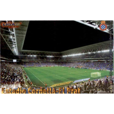 Estadi de Cornellá El Prat Brillo Letras Espanyol 353 Las Fichas de la Liga 2013 Official Quiz Game Collection