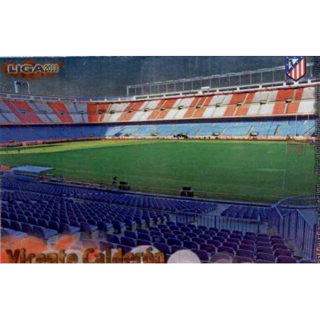 Vicente Calderón Brillo Liso Atlético Madrid 110 Las Fichas de la Liga 2013 Official Quiz Game Collection