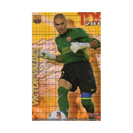 Víctor Valdés Top Cuadros Barcelona 542 Las Fichas de la Liga 2013 Official Quiz Game Collection