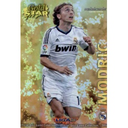 Modric Gold Star Brillo Liso Real Madrid 4 Las Fichas de la Liga 2013 Official Quiz Game Collection