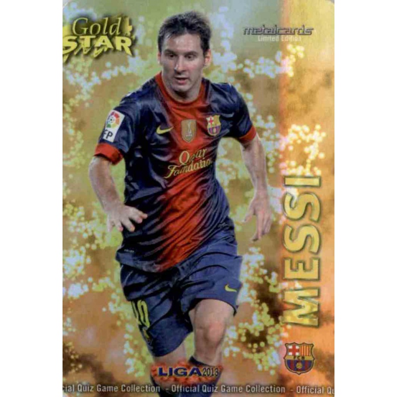 Comprar Cromo Messi Gold Star Brillo Liso Las Fichas de la Liga 2013