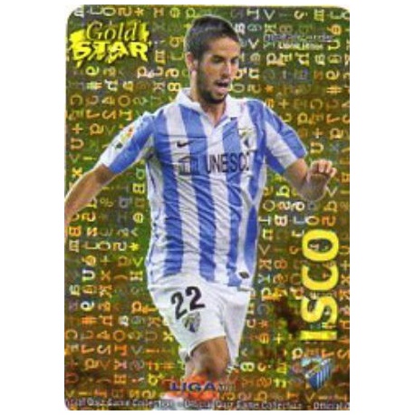 Isco Gold Star Brillo Letras Málaga 19 Las Fichas de la Liga 2013 Official Quiz Game Collection