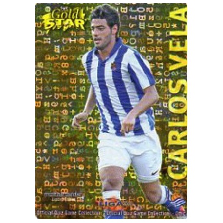 Carlos Vela Gold Star Brillo Letras Real Sociedad 35 Las Fichas de la Liga 2013 Official Quiz Game Collection