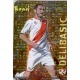 Delibasic Gold Star Brillo Letras Rayo Vallecano 40 Las Fichas de la Liga 2013 Official Quiz Game Collection