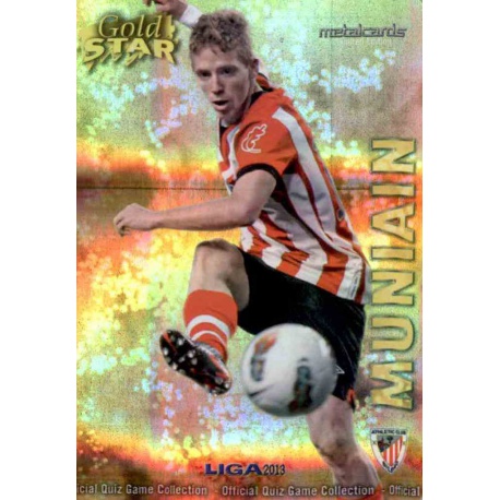 Muniain Gold Star Rayas Horizontales Athletic Club 32 Las Fichas de la Liga 2013 Official Quiz Game Collection