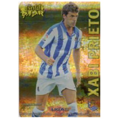 Xabi Prieto Gold Star Rayas Horizontales Real Sociedad 36 Las Fichas de la Liga 2013 Official Quiz Game Collection