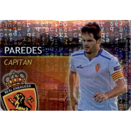 Paredes Capitanes Brillo Letras Zaragoza 16 Las Fichas de la Liga 2013 Official Quiz Game Collection