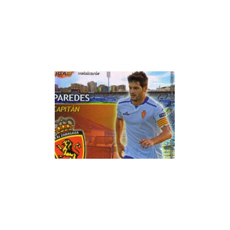 Paredes Capitanes Brillo Liso Zaragoza 16 Las Fichas de la Liga 2013 Official Quiz Game Collection