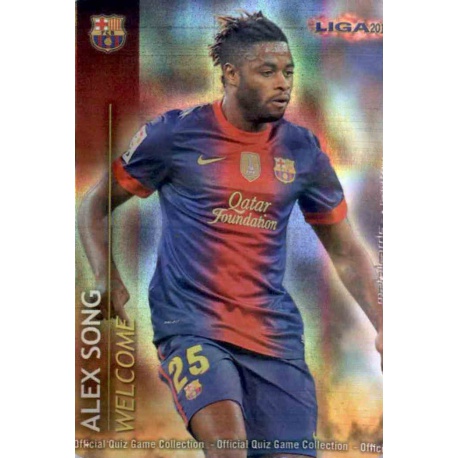 Alex Song Welcome Rayas Horizontales 2 Las Fichas de la Liga 2013 Official Quiz Game Collection