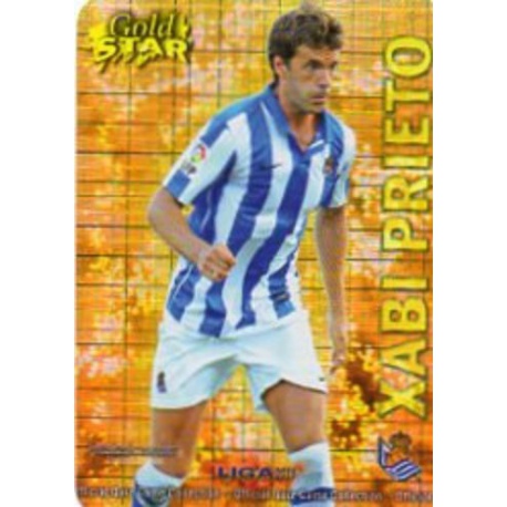 Xabi Prieto Gold Star Brillo Cuadros Real Sociedad 36 Las Fichas de la Liga 2013 Official Quiz Game Collection