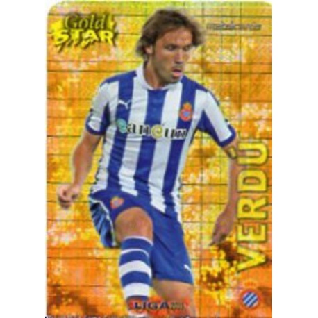 Verdú Gold Star Brillo Cuadros Espanyol 39 Las Fichas de la Liga 2013 Official Quiz Game Collection