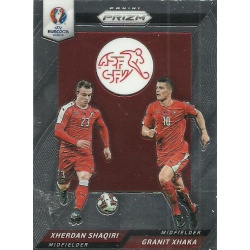 Xherdan Shaqiri - Granit Xhaka Switzerland Country Combinations Duals CCD-39 Prizm Uefa Euro 2016 France