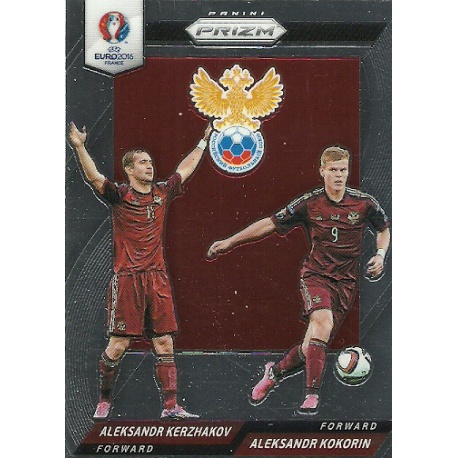 Aleksandr Kokorin - Aleksandr Kerzhakov Russia Country Combinations Duals CCD-44 Prizm Uefa Euro 2016 France