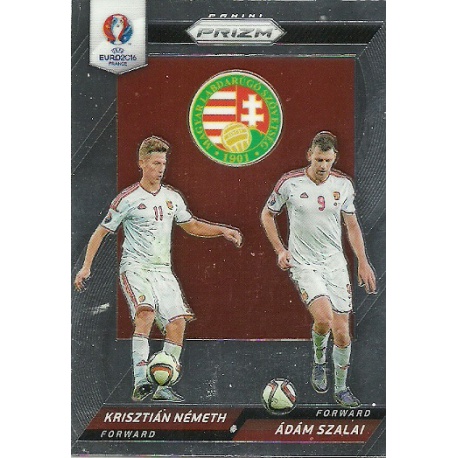 Adam Szalai - Krisztian Nemeth Hungary Country Combinations Duals CCD-57 Prizm Uefa Euro 2016 France