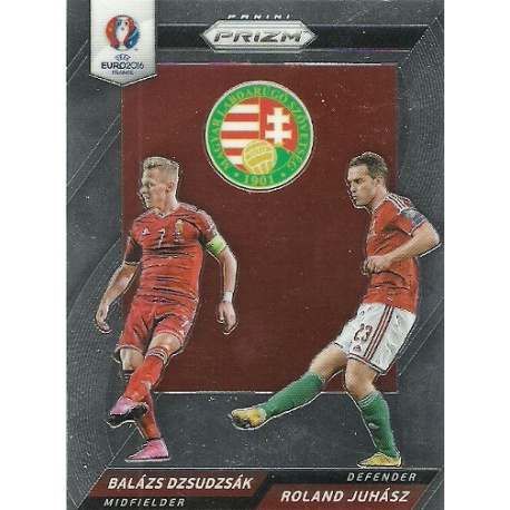 Roland Juhasz - Balazs Dzsudzsak Hungary Country Combinations Duals CCD-58 Prizm Uefa Euro 2016 France