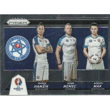 Marek Hamsik - Robert Mak - Adam Nemec Slovakia Country Combinations Triples CCT-13 Prizm Uefa Euro 2016 France