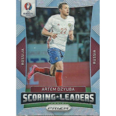 Artem Dzyuba Russia Scoring Leaders SL-17 Prizm Uefa Euro 2016 France