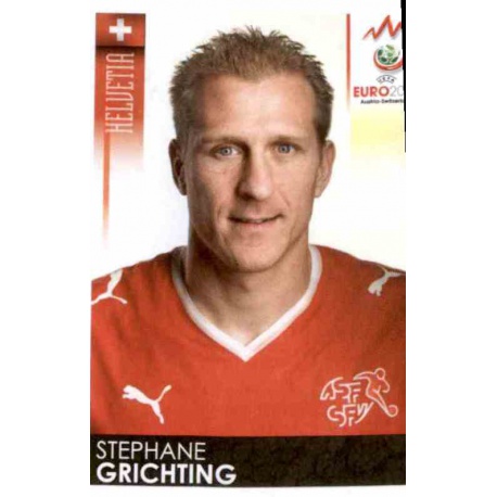 Stephane Grichting Switzerland 56 Panini Uefa Euro 2008 Austria Switzerland