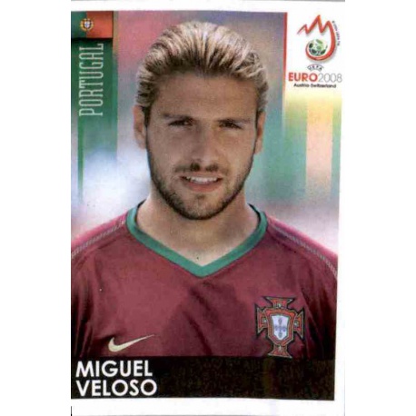 Miguel Veloso Portugal 112 Panini Uefa Euro 2008 Austria Switzerland