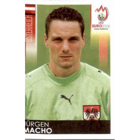 Jürgen Macho Austria 175 Panini Uefa Euro 2008 Austria Switzerland