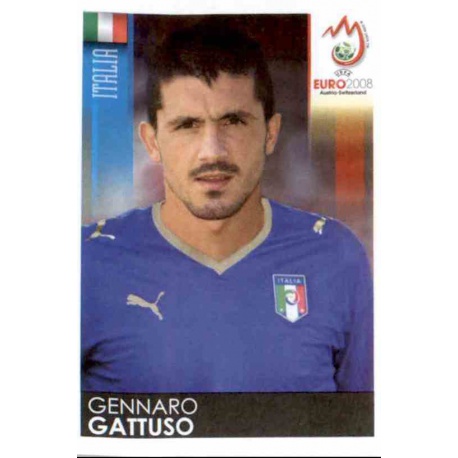 Gennaro Gattuso Italy 295 Panini Uefa Euro 2008 Austria Switzerland