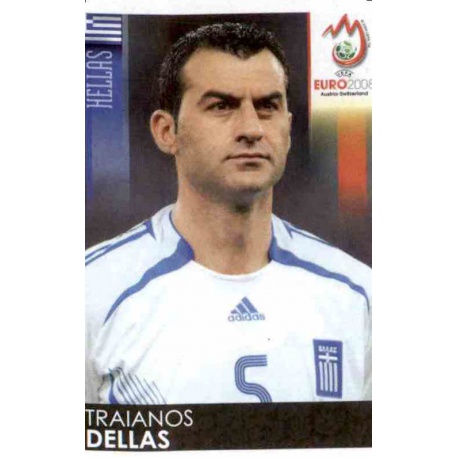 Traianos Dellas Greece 365 Panini Uefa Euro 2008 Austria Switzerland