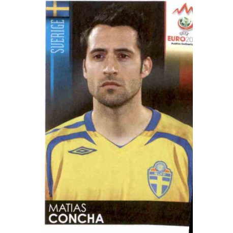 Matias Concha Sweden 392 Panini Uefa Euro 2008 Austria Switzerland