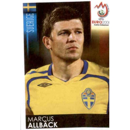 Marcus Allbäck Sweden 407 Panini Uefa Euro 2008 Austria Switzerland