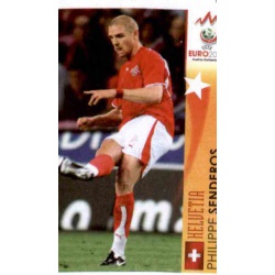 Philippe Senderos In Action Switzerland 470 Panini Uefa Euro 2008 Austria Switzerland